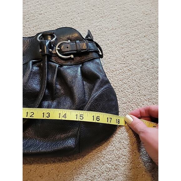 Salvatore Ferragamo Black Leather Bag Purse Authenticated - Picture 15 of 16
